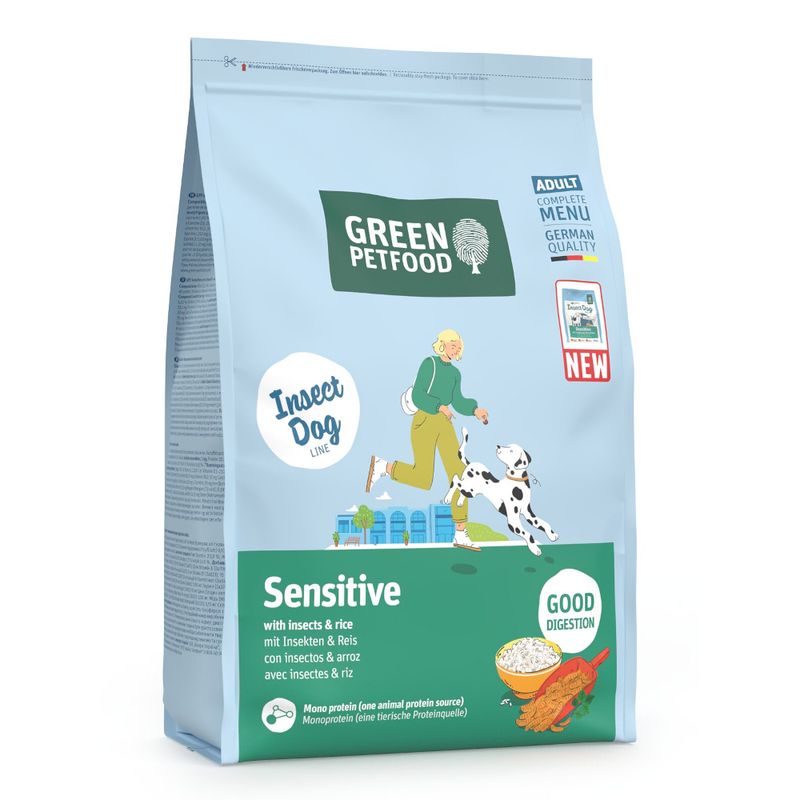 Green Petfood InsectDog Sensitive mit Insekten & Reis