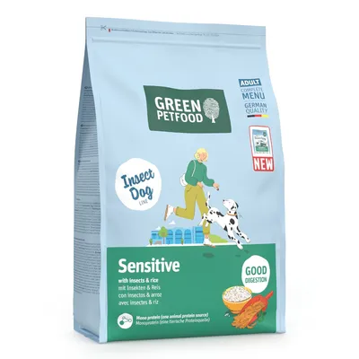 Green Petfood InsectDog Sensitive with Insects & Rice