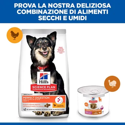 Hill's Science Plan Perfect Digestion Adult Small & Mini Mousse Tacchino