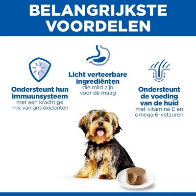 Hill's Science Plan Gevoelige Maag & Huid Small & Mini Mousse Hill's Science Plan Gevoelige Maag & Huid Small & Mini Mousse