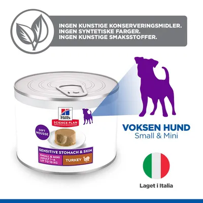 Hill's Science Plan Sensitive Stomach & Skin Small & Mini Mousse