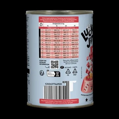 Lucky Jim Junior 6 x 400 g