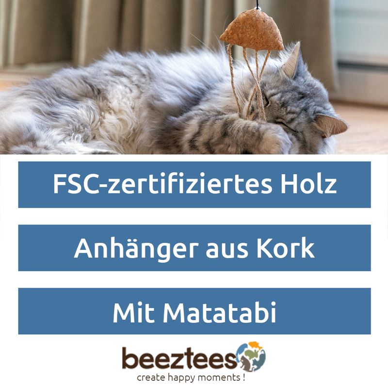 beeztees Catnip Katzenangel Oktopus Tako