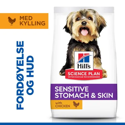 Hill's Science Plan Sensitive Stomach & Skin Adult 1+ Small & Mini med kylling