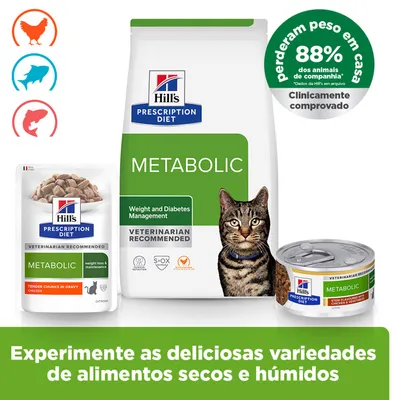 Hill's Prescription Diet Metabolic Weight Management saquetas para gatos Hill's Prescription Diet Metabolic Weight Management saquetas para gatos