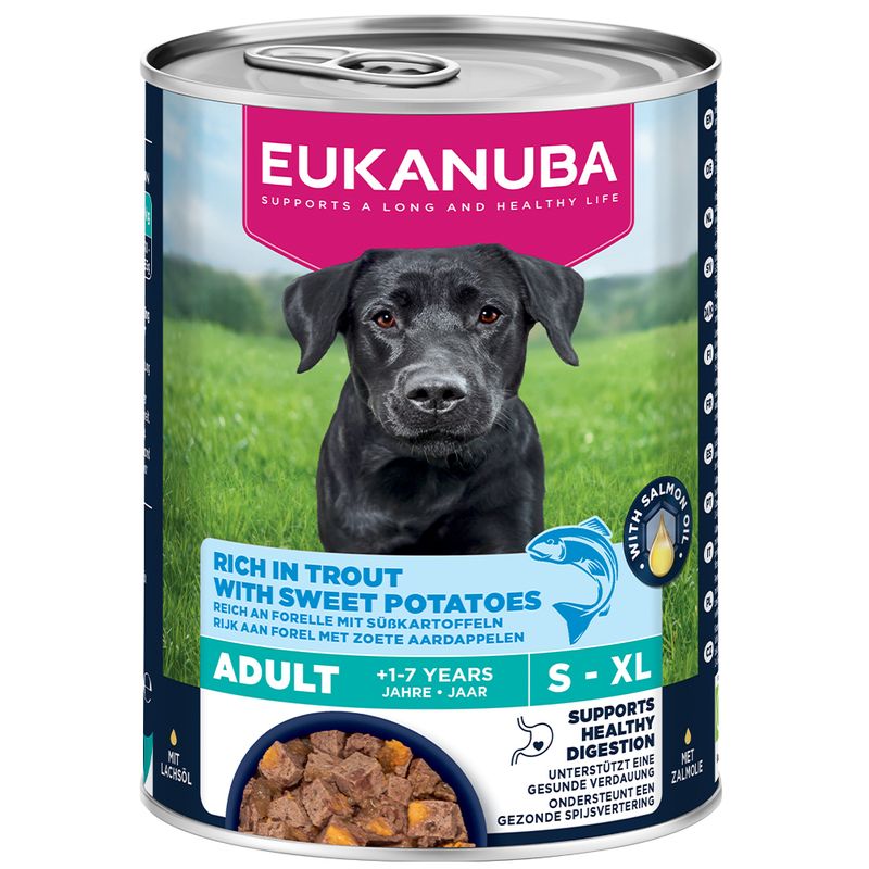 Eukanuba Adult Rig på ørred med søde kartofler