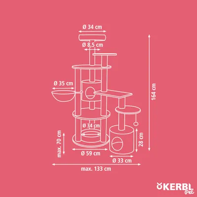 Kerbl Pet Arbre à chat Annika, beige