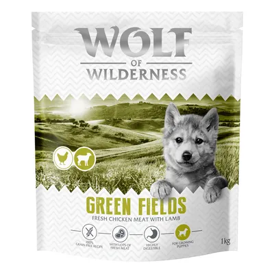 Lot mixte Wolf of Wilderness Croquettes 1 kg + Boîtes 1 x 400 g/ 6 x 400 g - 1 kg Junior Green Fields, agneau + 6 x 400 g Junior Wild Hills canard, veau Lot mixte Wolf of Wilderness Croquettes 1 kg + Boîtes 1 x 400 g/ 6 x 400 g - 1 kg Junior Green Fields, agneau + 6 x 400 g Junior Wild Hills canard, veau
