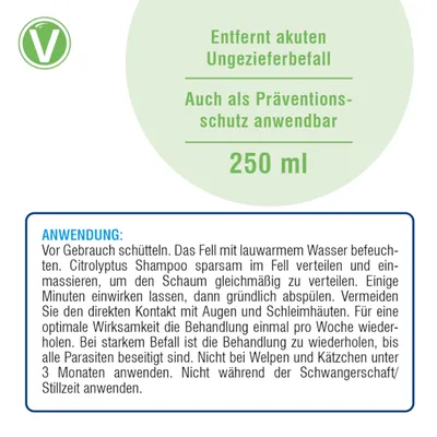 Vetlando Citrolyptus Zecken- & Floh-Shampoo Monoi-Duft