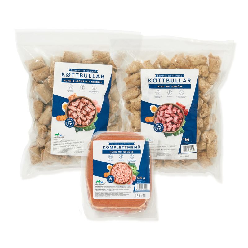 Haustierkost Probierpaket Finnland Menü