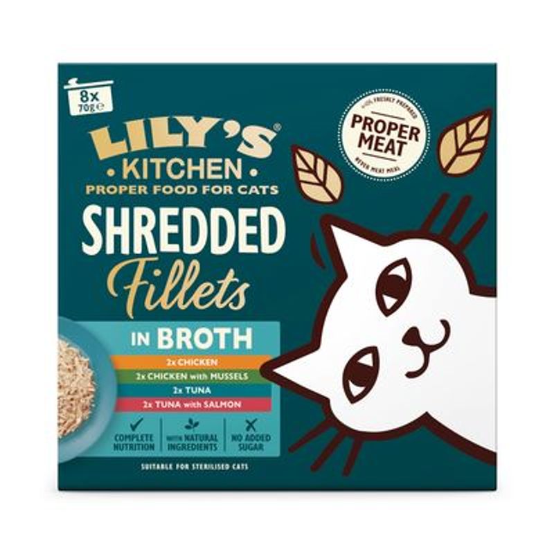 Lily's Kitchen Shredded Fillets per gatti 8 x 70 g