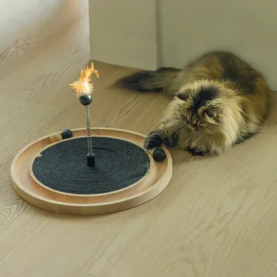 Designed by Lotte katt­leksak Idah i trä