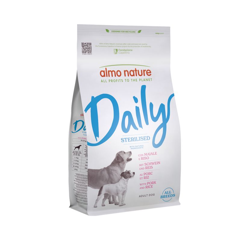 Almo Nature Daily Sterilised All Breeds Pork and Rice