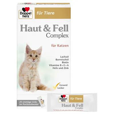Doppelherz Haut & Fell Complex für Katzen