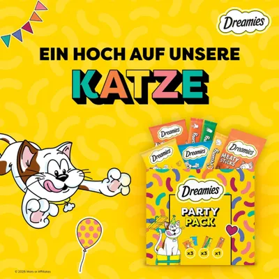 Dreamies Katzensnacks Mega Pack - Party Celebration (150 g)