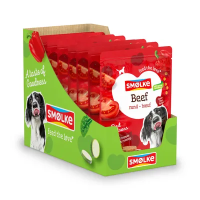 Smølke Pouch 8 x 300 g - hovězí