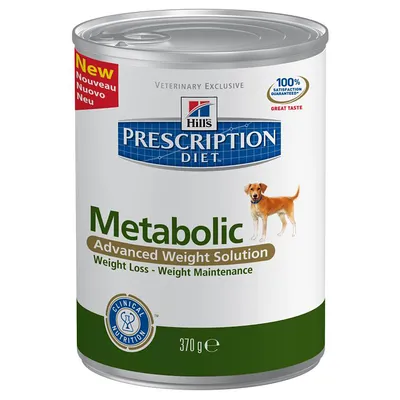 Hill's Prescription Diet Metabolic Advanced Weight Solution, weight loss and maintenance, clinical nutrition, 370g tin, new formula, 100% satisfaction guaranteed, great taste.