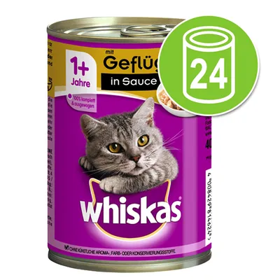 Whiskas 1+ -purkkiruoka 24 x 400 g