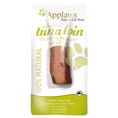 Applaws Natural лакомство для кошек, цельное филе тунца, 100% натуральное, полезный снек для кошек, сертифицировано Dolphin Friendly.