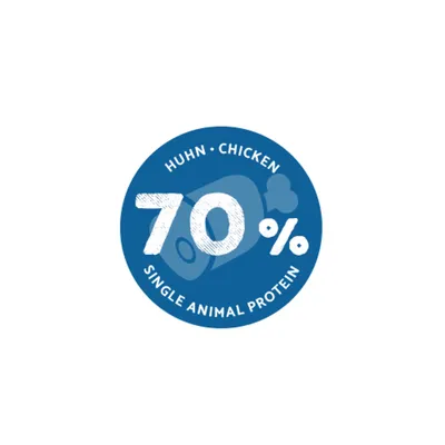 70% Huhn, Single Animal Protein, Chicken.