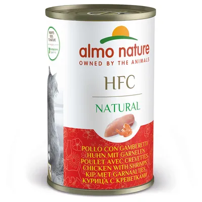 Almo Nature HFC Natural, kuře s krevetami. Profits 100% to nature.