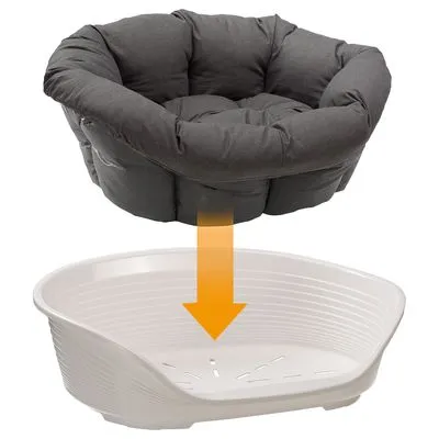 Hoes Sofà antraciet voor Ferplast mand Siesta Deluxe (zonder mand)
