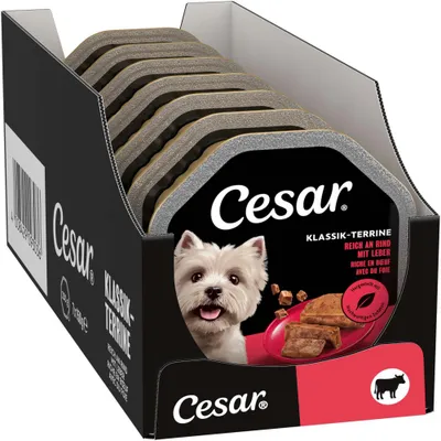Megapack Cesar Schale 14 x 150 g - Klassiker mit saftigem Rind und Leber Megapack Cesar Schale 14 x 150 g - Klassiker mit saftigem Rind und Leber