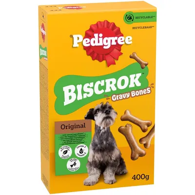 PEDIGREE® BISCROK™ Gravy Bones Adult Dog Treats Original Biscuits