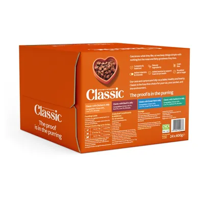 Classic Cat Meat & Fish in Jelly 24 x 400g