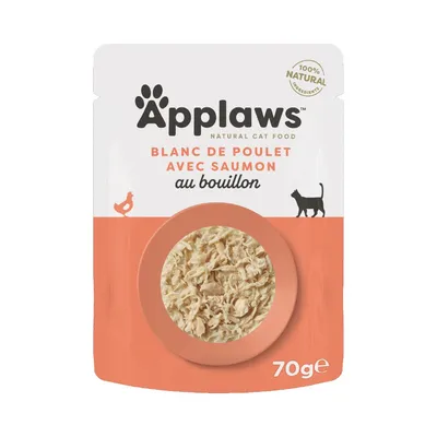 Paquet économique Applaws Cat Natural au bouillon 24 x 70 g