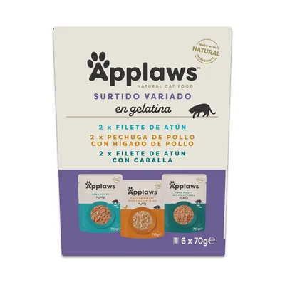 Pack de prueba Applaws Pouch en caldo 24 x 70 g