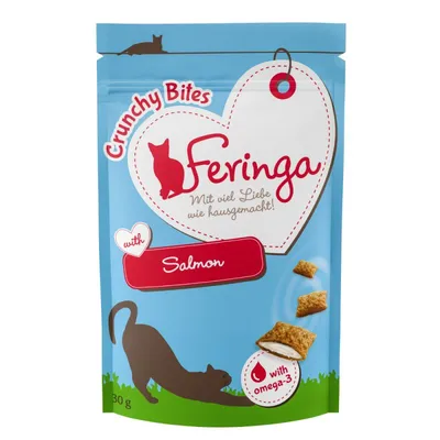 Feringa Crunchy Bites mit Lachs, Mit viel Liebe wie hausgemacht, 30g, enthält Omega-3.