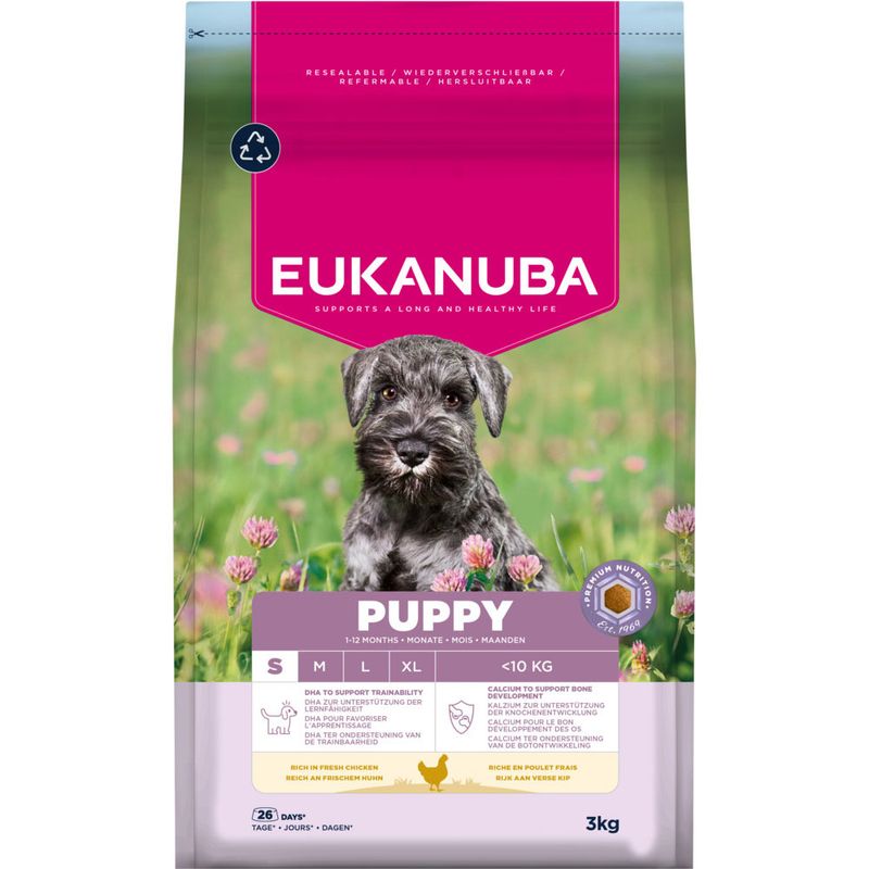 Eukanuba Premium Nutrition Puppy Small Breed kuracie