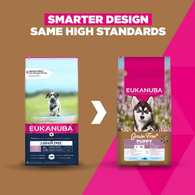 Eukanuba Grain Free Puppy Large & Giant Breed Peixe marinho