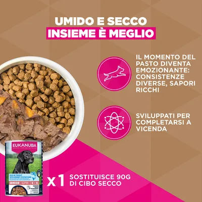 Eukanuba Grain Free Senior Small & Medium Pesce