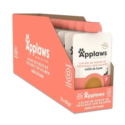 Applaws Caldo de hueso de pescado 24 x 85 g - Pack ahorro