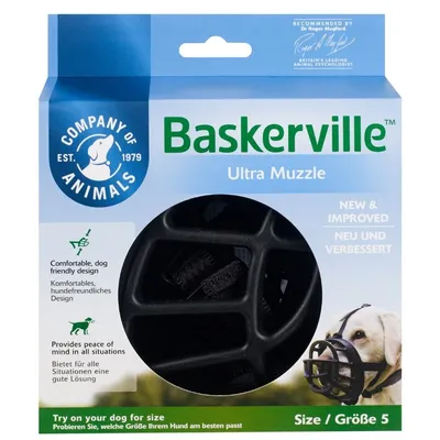 Baskerville Ultra 2.0 Botniță - Mărimea 5, ex. Labrador, Ciobănesc German