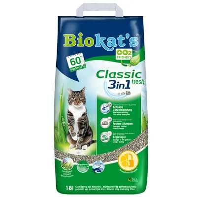 Biokat's Classic Fresh 3 en 1 arena aglomerante para gatos
