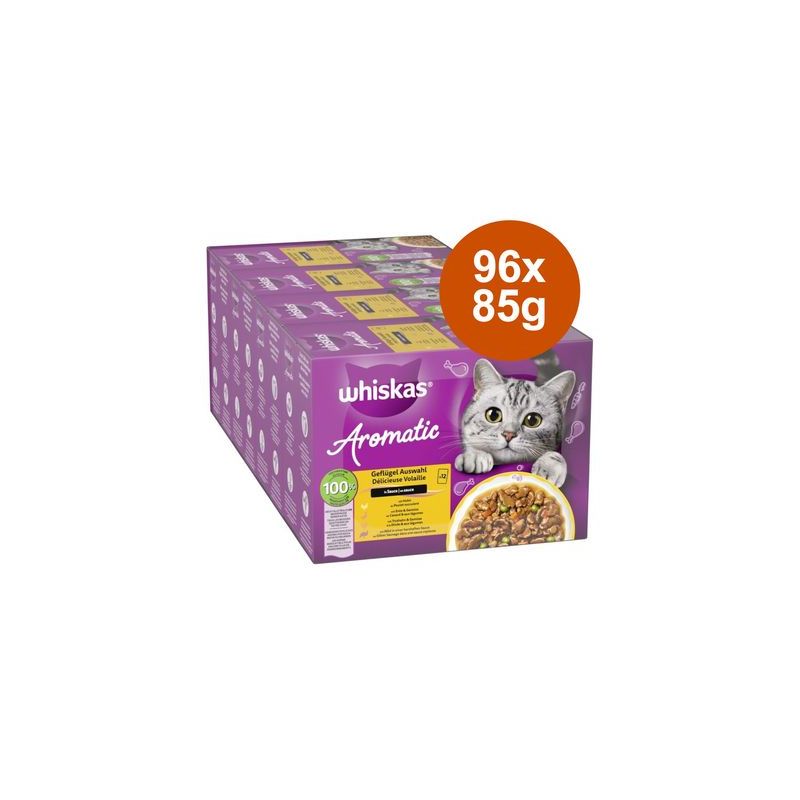 Whiskas 1+ Aromatic Selection 96 x 85 g