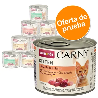 animonda Carny Kitten 12 x 200 g - Pack de prueba