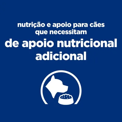 nutrição e apoio para cães que necessitam de apoio nutricional adicional