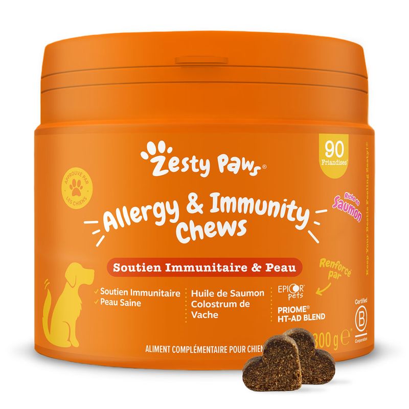 Zesty Paws Allergy & Immunity Chews saumon pour chien