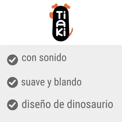 Tiaki. Con sonido, suave y blando, diseño de dinosaurio.