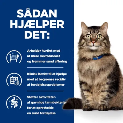 SÅDAN HJÆLPER DET: Arbejder hurtigt med at nære mikrobiomet og fremmer sund afføring. Klinisk bevist til at hjælpe med at begrænse recidiv af fordøjelsesproblemer. Støtter gavnlige tarmbakterier.