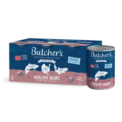 Butcher's Grain Free Healthy Heart 6 x 390g - Mixed Pack Butcher's Grain Free Healthy Heart 6 x 390g - Mixed Pack