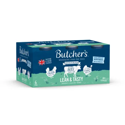 Butcher's Wholegrain Lean & Tasty 6 x 390g - Mixed Pack Butcher's Wholegrain Lean & Tasty 6 x 390g - Mixed Pack