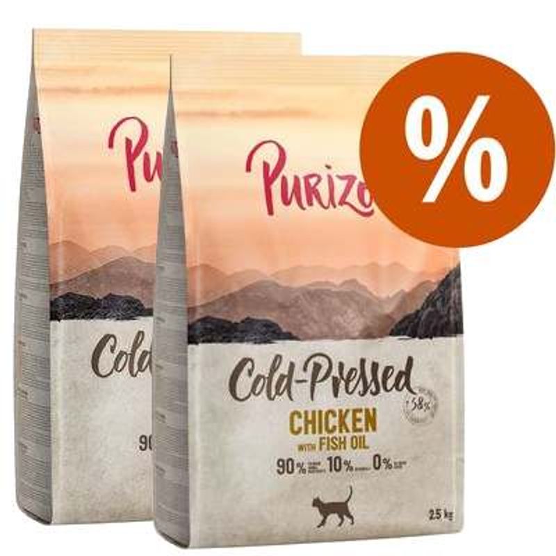 Ekonomipack: 2 x 2,5 kg Purizon Cold Pressed - spannmålsfritt