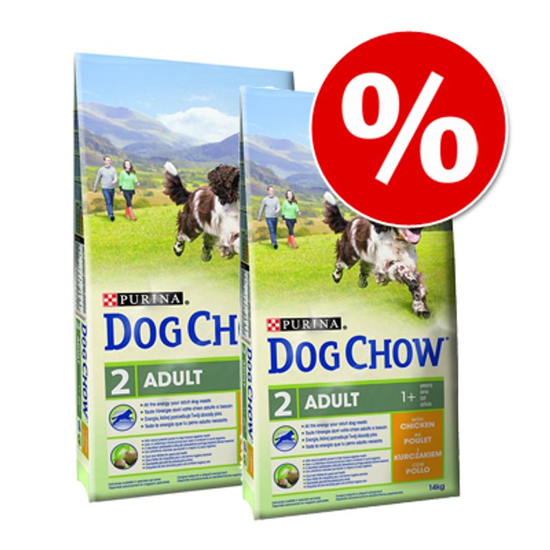 Økonomipakke: Purina Dog Chow 2 x 14 kg