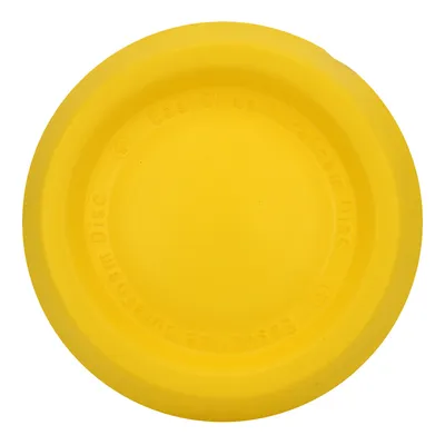 Disco giallo in schiuma con scritta visibile 'EasyGlide Durafoam Disc' sul bordo.