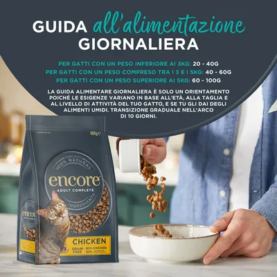 Encore Pollo con Salmone Crocchette per gatto